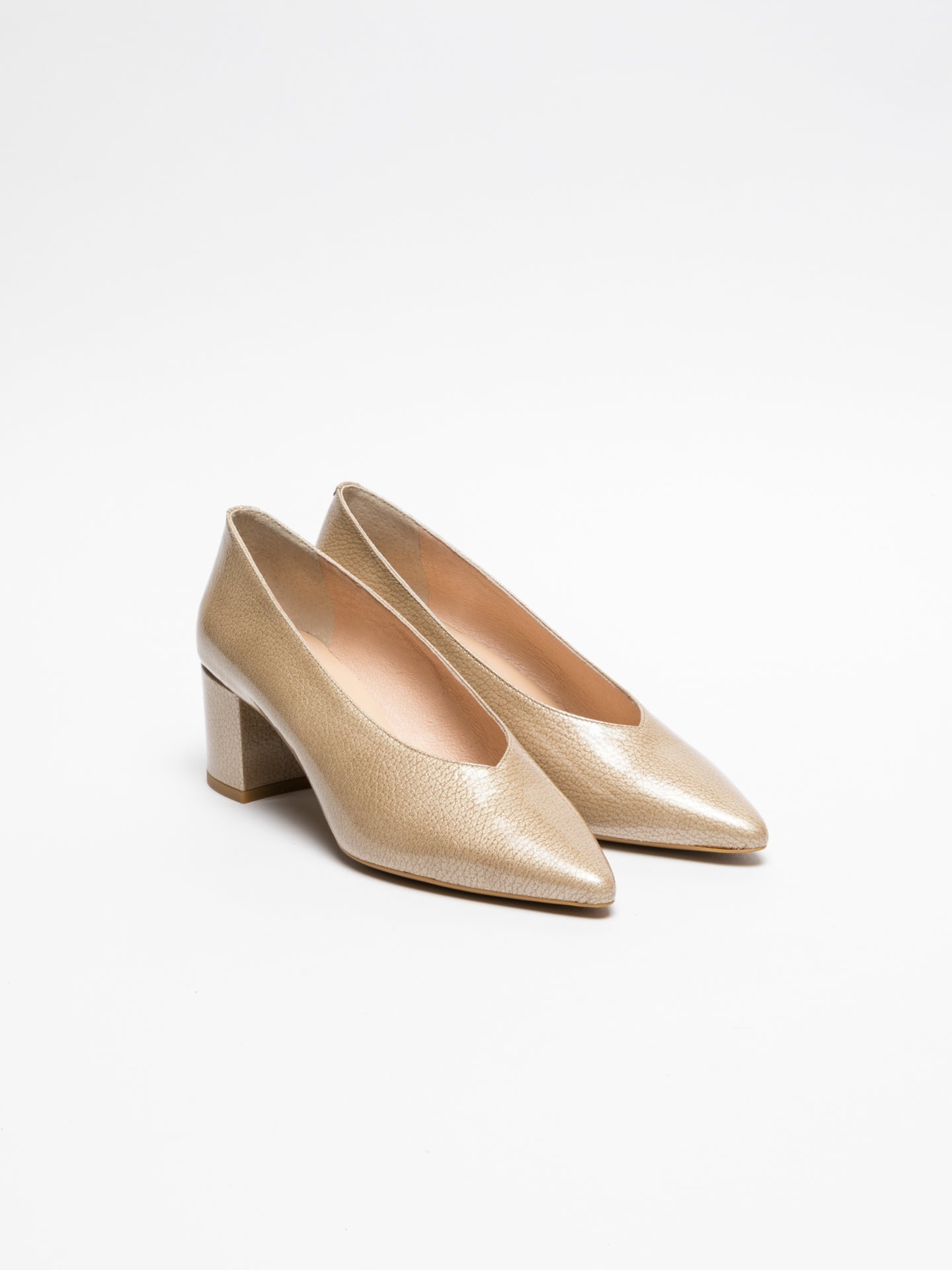 Sofia Costa Beige Pointed Toe Pumps Shoes